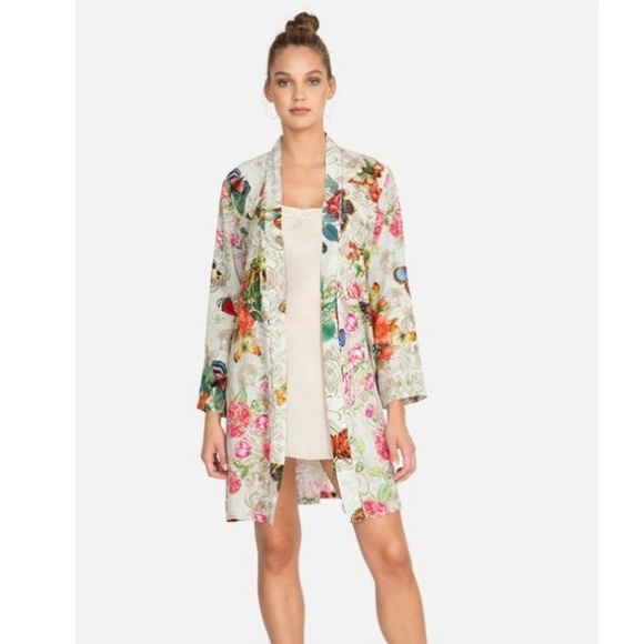 Johnny Was Evelyn Sleepwear Belted Robe Home Lounge - Picture 4 of 12